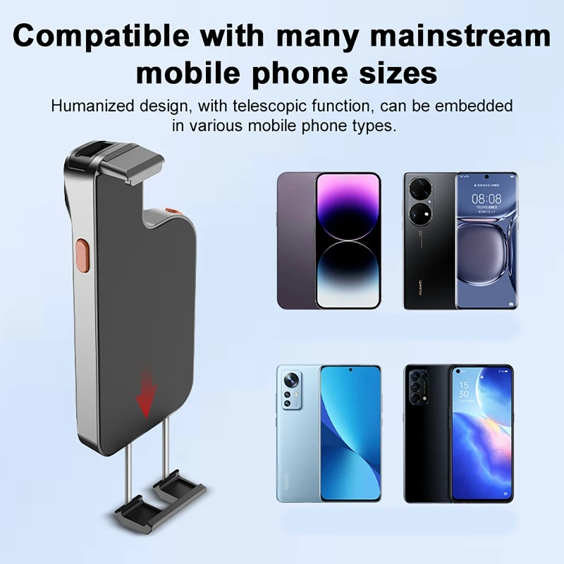 Barcode Scanner 2D Phone Back Clip Bluetooth Scanning Handheld Barcode Reader Data Matrix Code 1D 2D QR Scanners for Android IOS