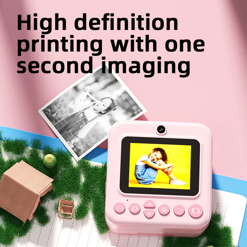 Kids Digital Camera Photo Printer with Game Cute Mini Digital Video Child Instant Print Camera Kids Girls Boyes Birthday Gifts 3