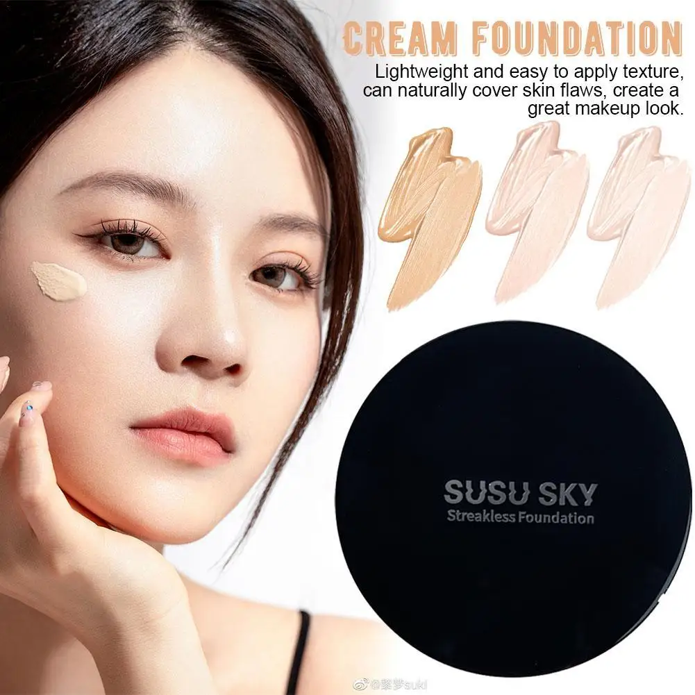 Soft Focus Cream Foundation Palette Silky Texture คอนซีลเลอร์ให้ความชุ่มชื้นแต่งหน้าติดทนนานความหมองคล้ํา Brightening Modifying