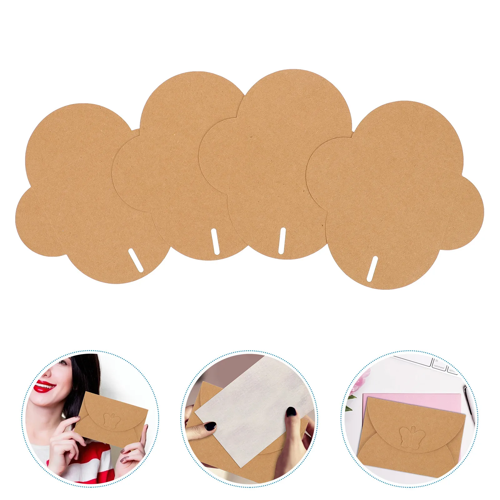 50 Sobres para Almacenamiento de Cartas, Papel Kraft de Alta Calidad, Sobres Vintage para Regalos Personalizados, Notas Hechas a Mano, Pergaminos de Caligrafía