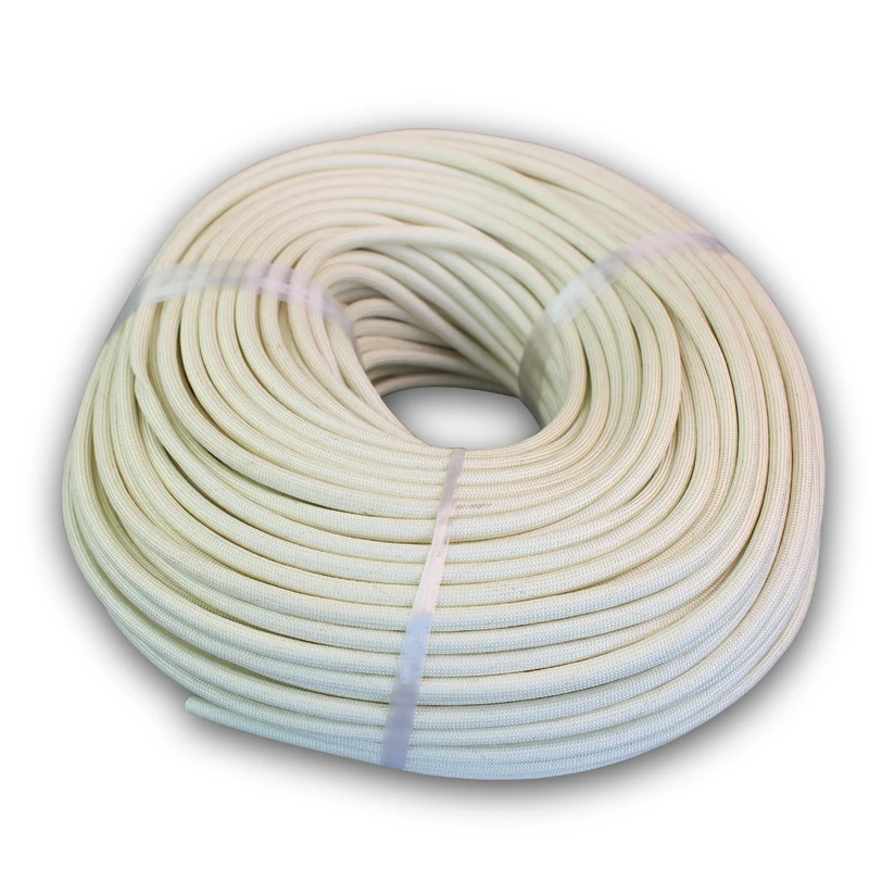 ID 1mm ~ 25 mm Braided Fiberglass Sleeve 600 Deg.C High Temperature Chemical Glass Fiber Tube Fiberglass Sleeving Black White