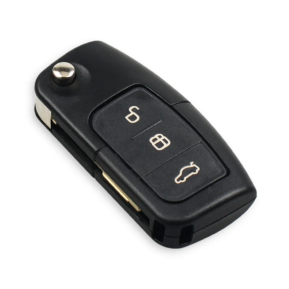 KEYYOU 3 Button 433MHZ 4D60 Chip Car Remote Key For Ford Fusion Focus Mondeo Fiesta Galaxy Automobile FO21 Blade Auto Flip Key