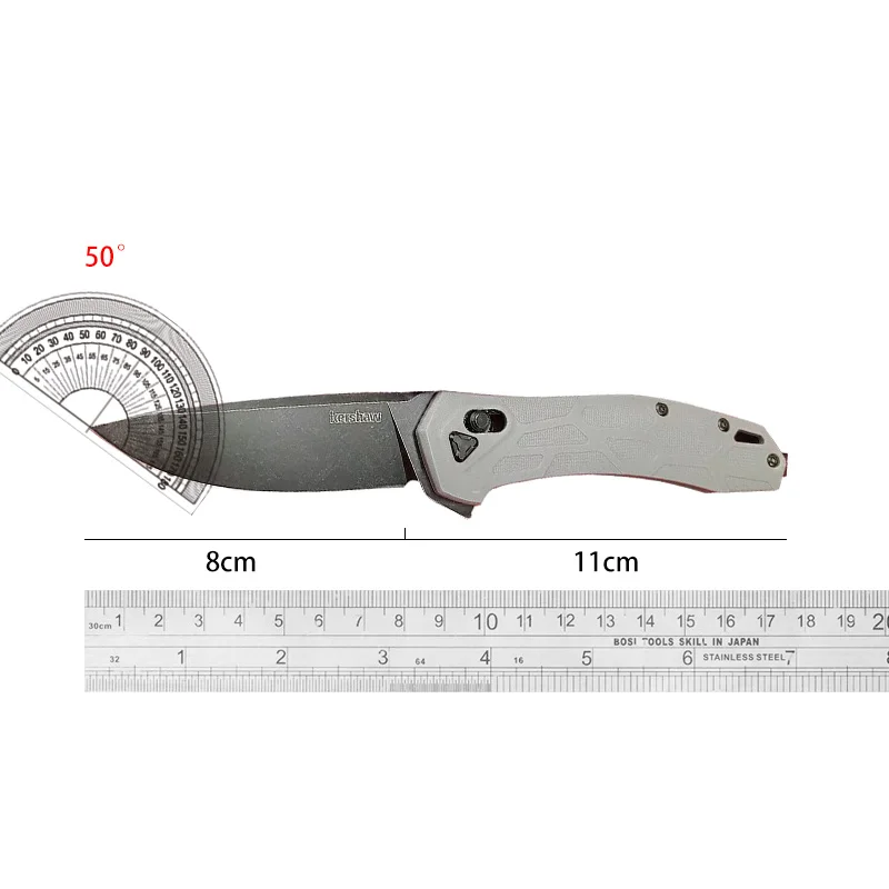 Stainless Steel Outdoor Folding Knife EDC Survival Pocket Knife High-hardness Camping Jackknife for Self Defense Hiking Kitchen