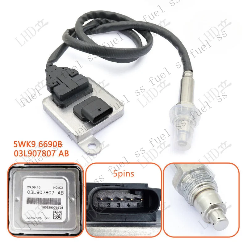 S+ Nitrogen Oxygen Sensor 03L907807AB 5WK96690B For VW Crafter 2.0T 2.5T 06-16