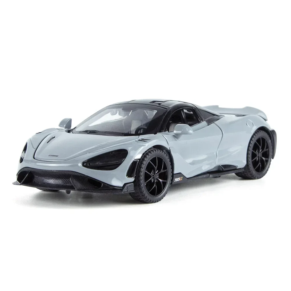 765LT السوبر عالية محاكاة دييكاست سبيكة معدنية نموذج سيارة 1:32 ضوء الصوت التراجع جمع لعبة الهدايا #1