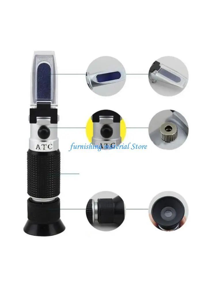 

Y5GD Sugar Level Test Meter Refractometer Fruit Beverages Brix Content Homebrew Tool