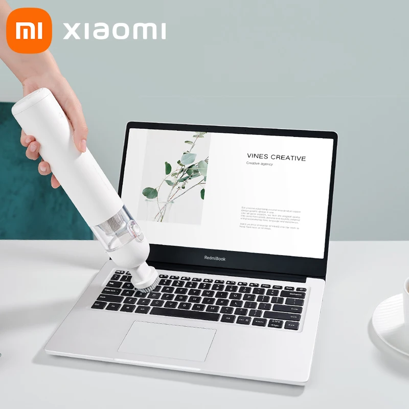 100% Original Xiaomi Car Vacuum Cleaner Handheld Portable Cordless Type-C Charging Wireless Mini Strong Suction Cleaning Machine