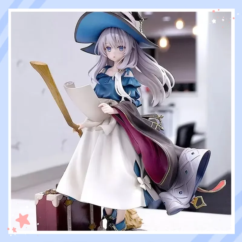 

Generic Wandering Witch Elaina Figure Early Summer Blue Sky Anime Cute 2D Girl Desktop Decor Model Ornament For Anime Collectors