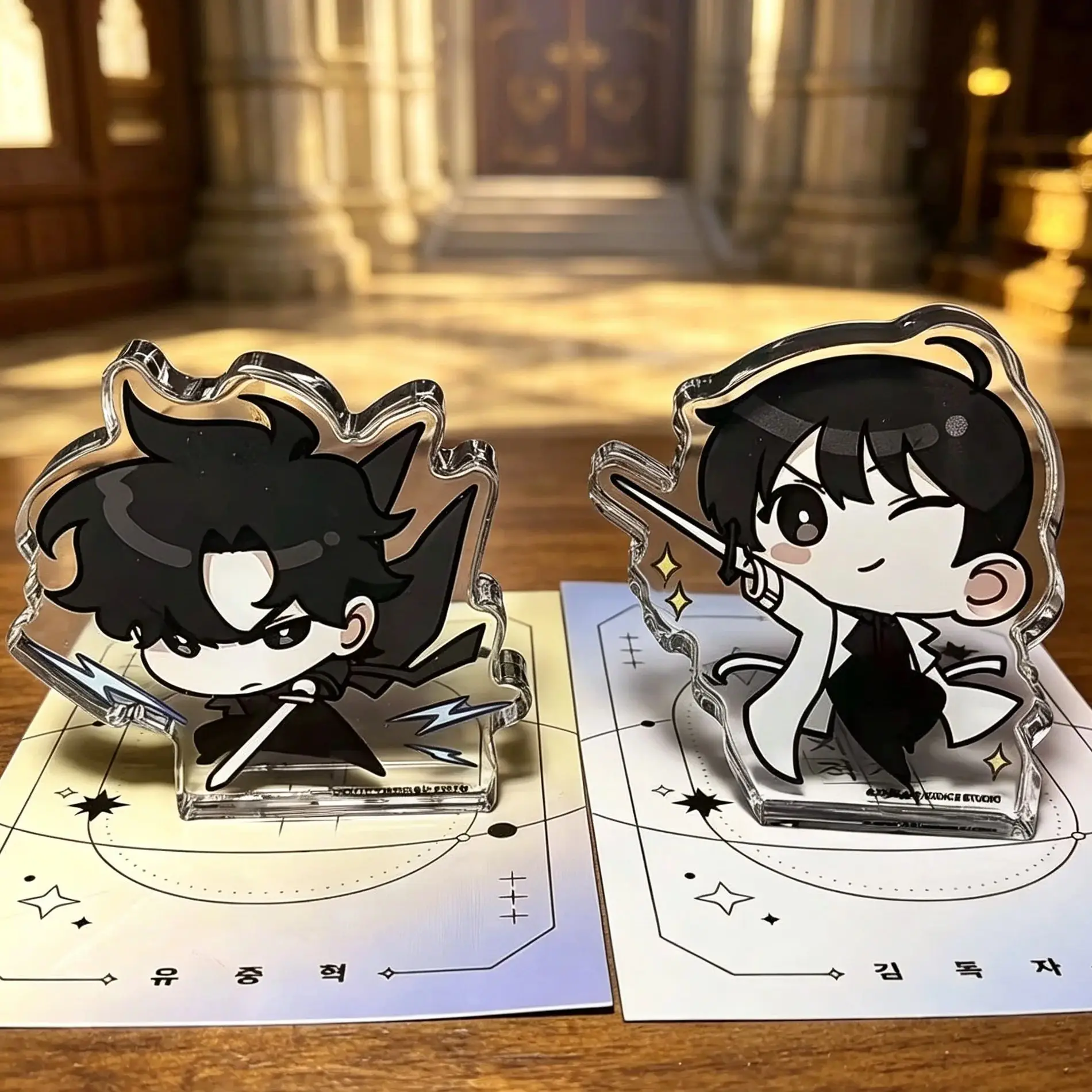 

Фигурки персонажей аниме Omniscient Reader, подставки для украшений, модели-подставки, декор для рабочего стола, подарки для пар и друзей, игрушки для фанатов