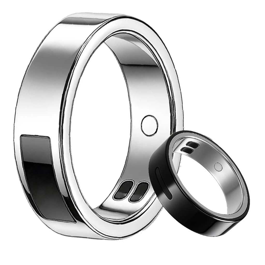 

Health Tracker Smart Ring for Men & Women – Fitness & Sleep Monitor, Heart Rate, Touch & Vibration, Waterproof, iOS & Android