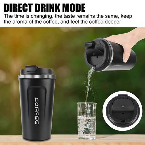 Термос Thermo Cafe из нержавеющей стали, 380/510 мл — детальный вид товара
