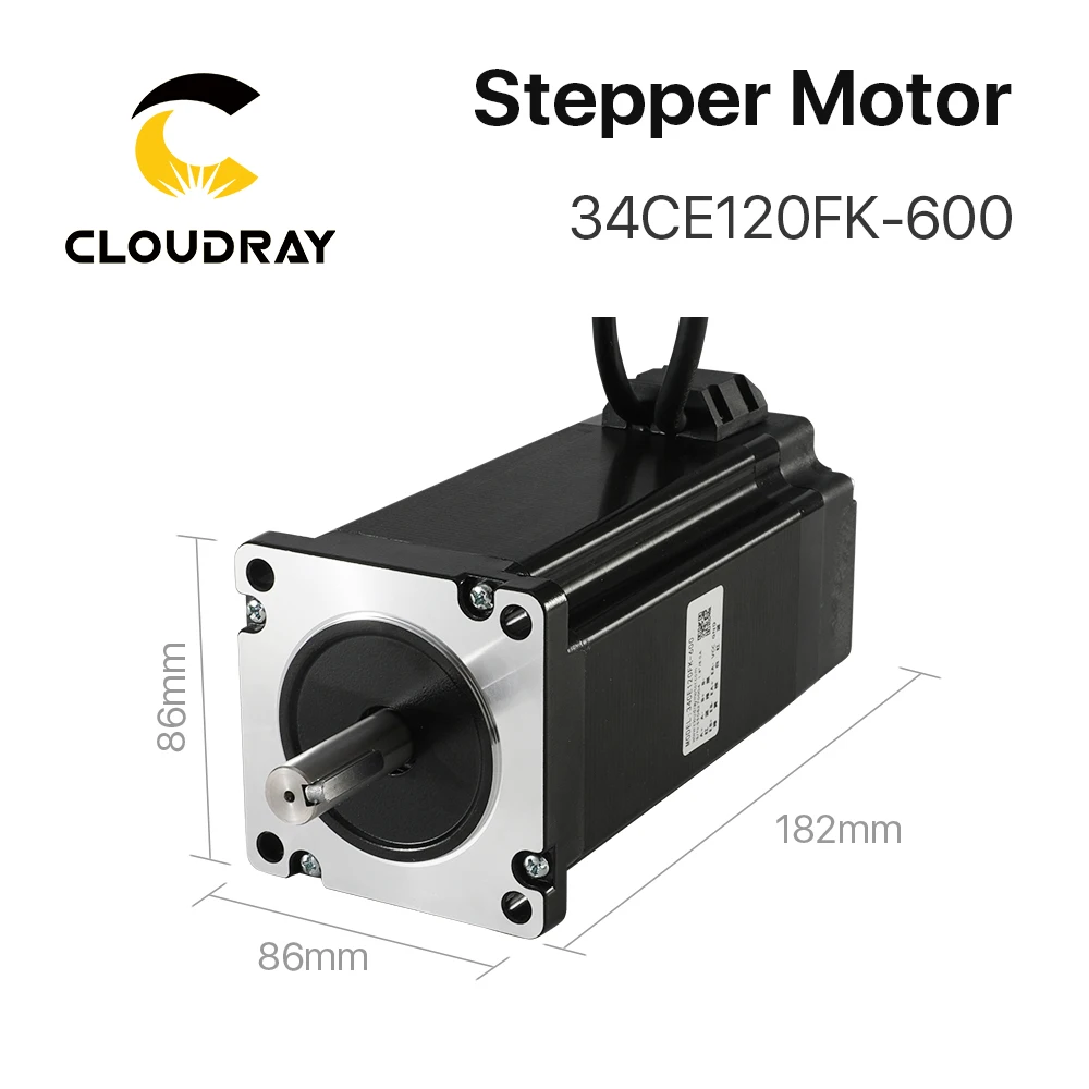 Nema 34 Closed Loop Stepper Motor 12N.m 6.0A 2 Phase Servo Motor with Encoder High Torque for CNC Engraving Milling Machine