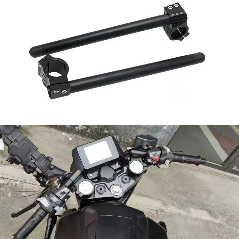 Suitable for various brands of motorcycle modification accessories CNC separation handlebars aluminum front forklift handles