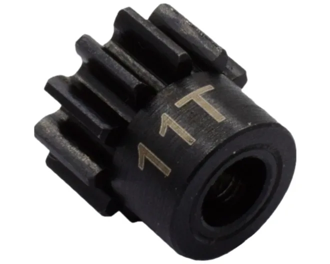 Hot Racing M1/Mod-1 Hardened Steel Pinion Gear 5mm Bore (11T Example · Full 11~35T Range Available) for 1/8 & 1/10 RC Vehicles