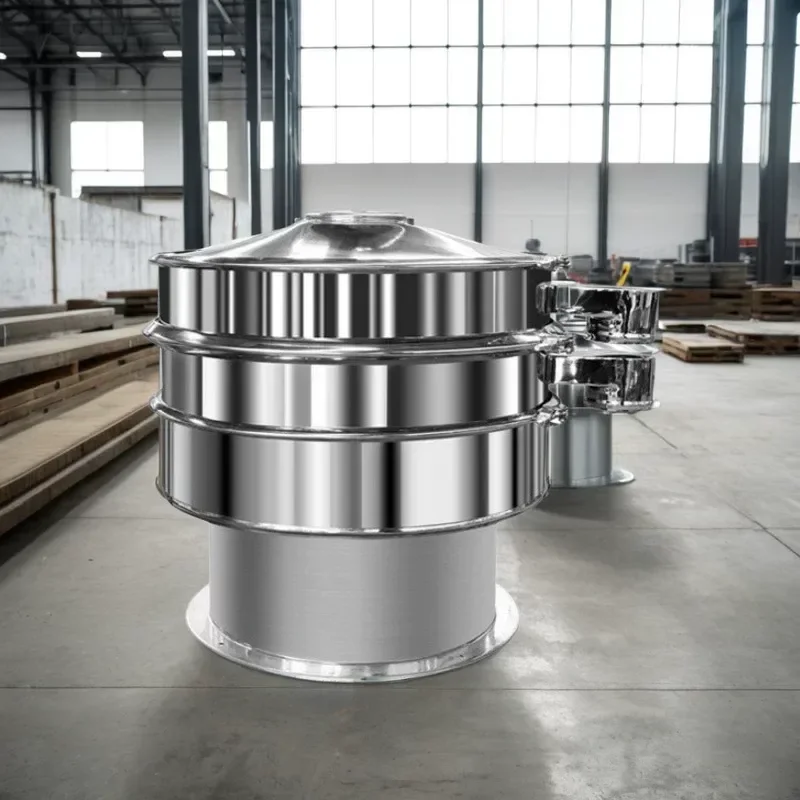 3D Rotary Vibrating Screen Small Round Stainless Steel Shaker Sieve Machine for Pharmaceutical Factory Filter Screening
