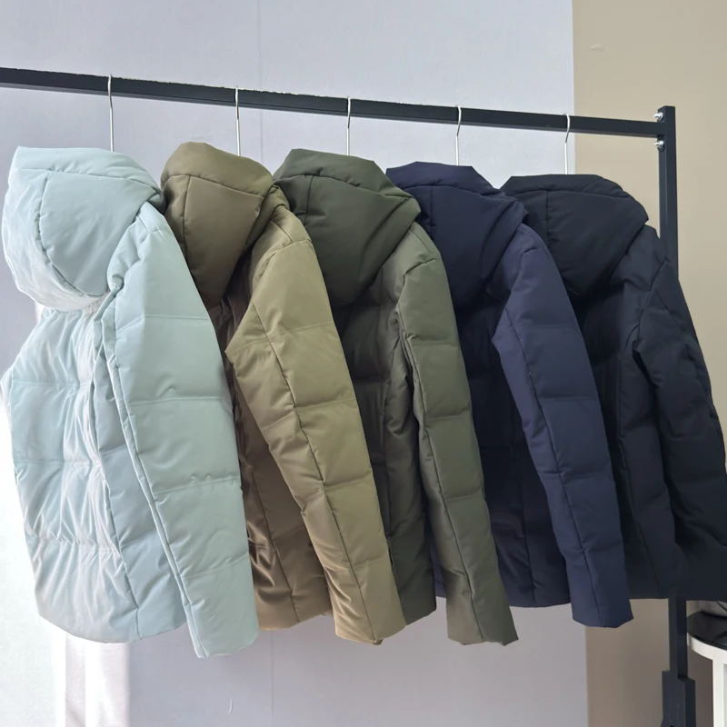 Thiened Du down Puffer Jaet Dameswinterjas met capuchon Warme, gezellige U-merkkleding Sl Glued Du Feather Jaet