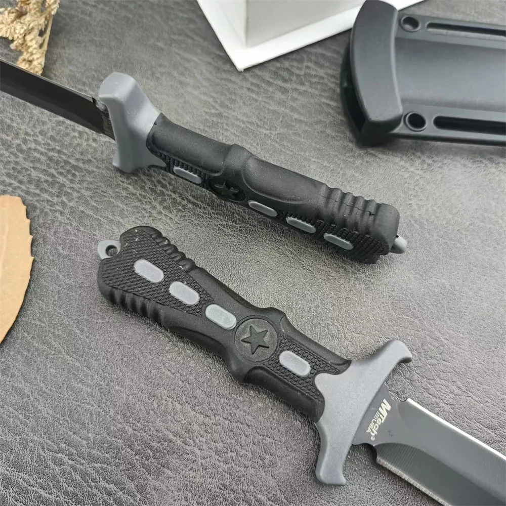 Fixed Blade Knife MT Five Stars Military Tactical Knife 440C Blade ABS Handle Pocket Knife Outdoor EDC Camping Cutting Tool