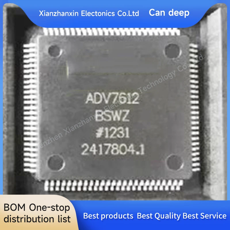 1PCS/LOT  ADV7612BSWZ ADV7612 LQFP100 Video processing chips in stock