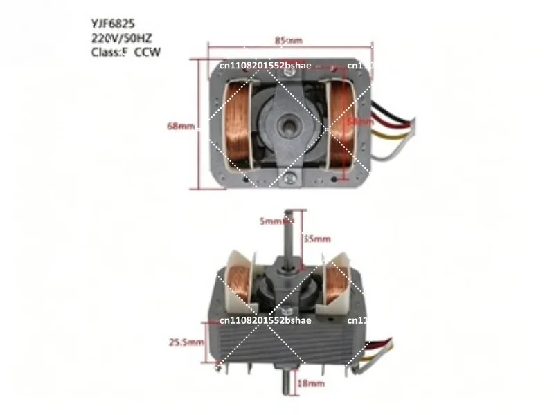 220V 50Hz CCW Hood Pole Motor Range Hood Fan Motor Replacement Oven Motor Air Fryer