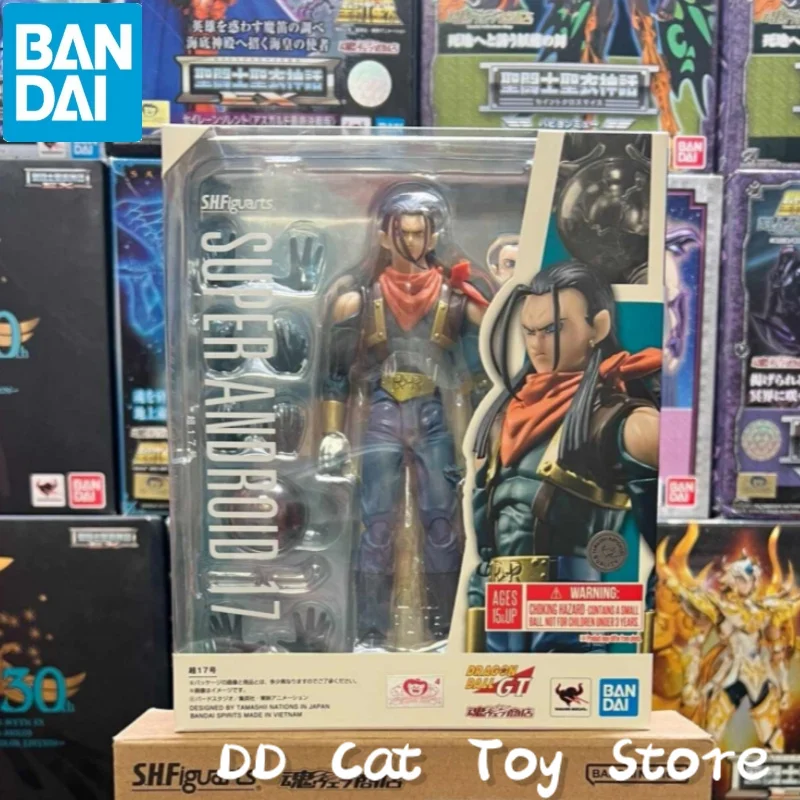 

Original Bandai S.H.Figuarts Dragon Ball Pvc Gt Super Android 17 Customization Toy Model Collection Anime Action Figurine Gift