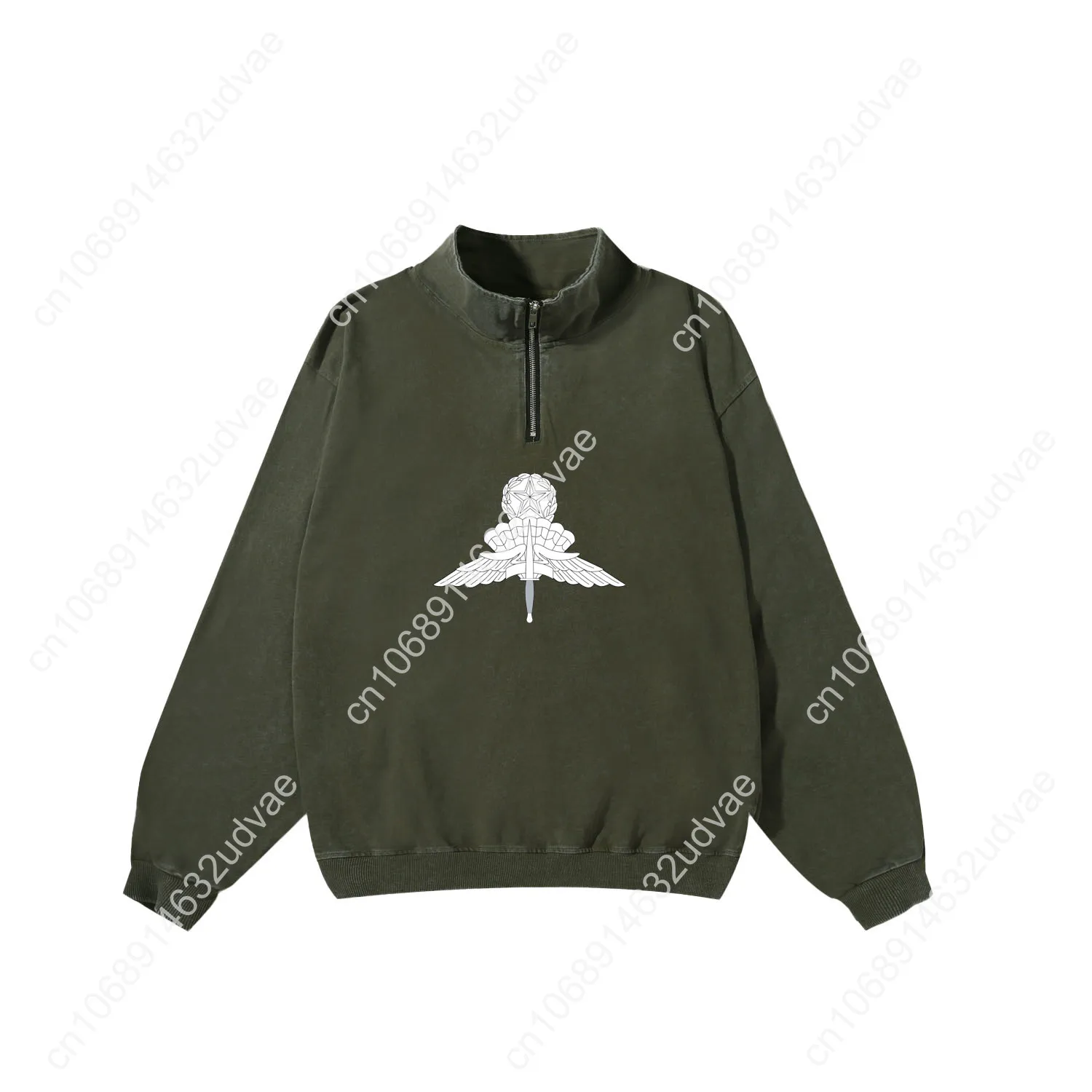 Master Military Freefall Parachutist Abzeichen Retro Sweatshirt Mann Frau Teenager Vintage Pullover Halb Maßgeschneiderte Ärmel T-shirt