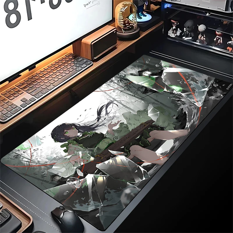 

Cute Anime Girl Mouse Pad Large Mousepad Gamer Locking Edge Gaming Mouse Mat XXL Big Office Desk Mat Otaku Computer Keyboard Pad