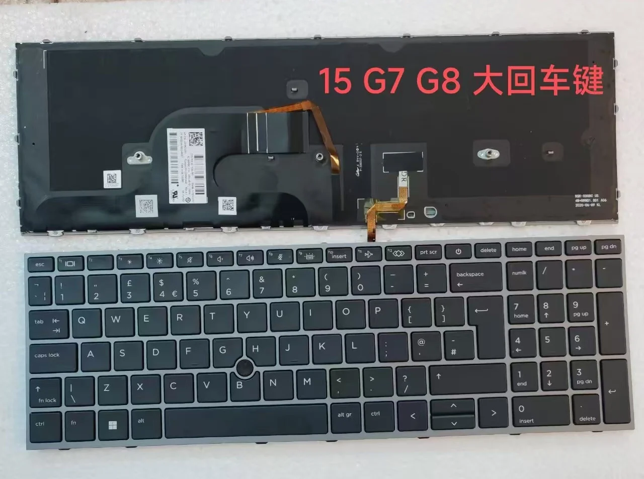 For HP ZBook Fury15 G7 G8 ZBook17 G7 G8 Backlit Rocker Keyboard