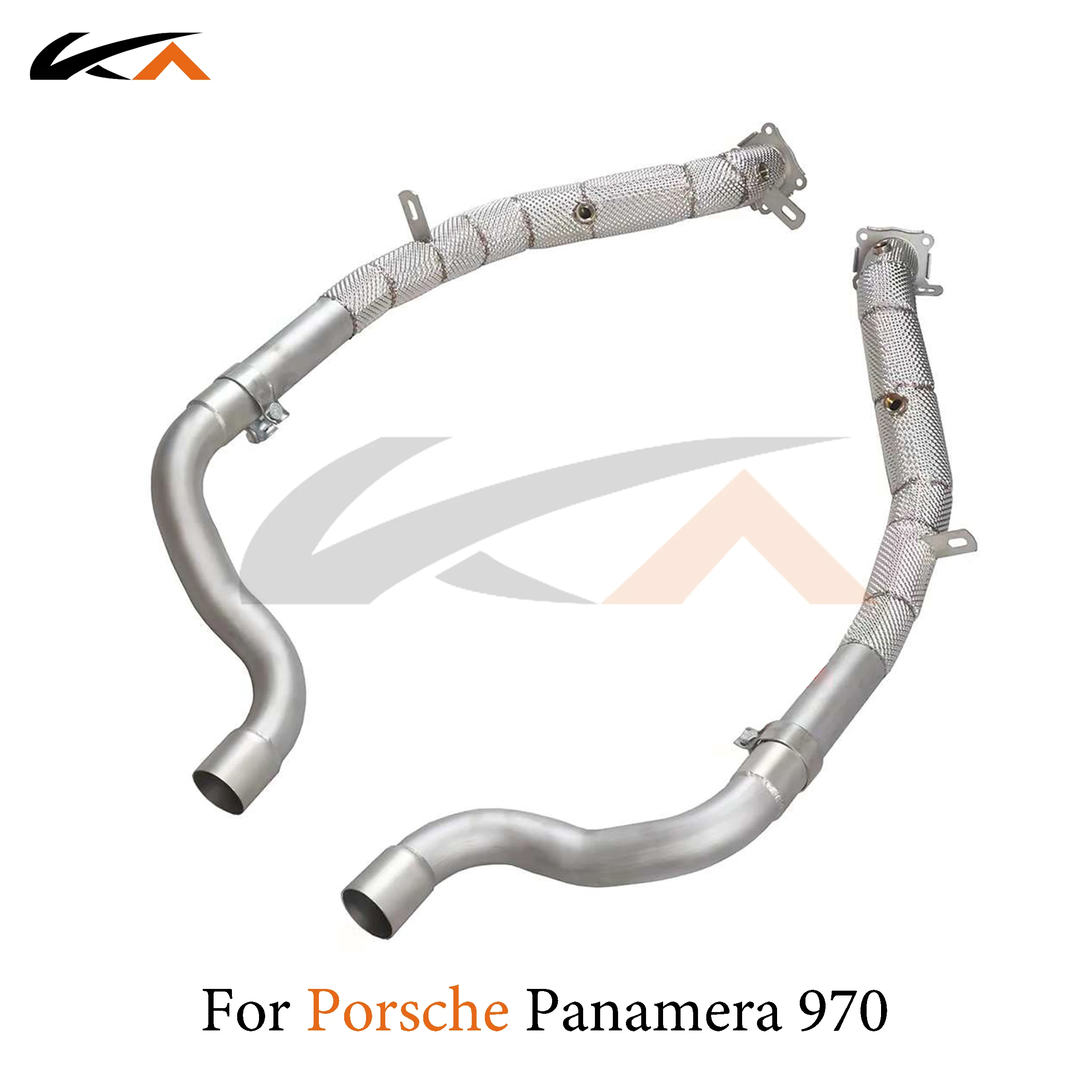 

KA Tuning exhaust system header stainless downpipe for Porsche panamera 970 3.6 axle pipe catalysis heat shield