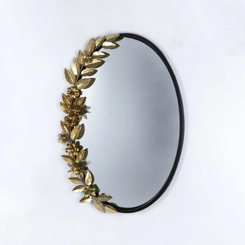 

Restaurant decoration gold leaf mirror wall decorative arts craft wall designer