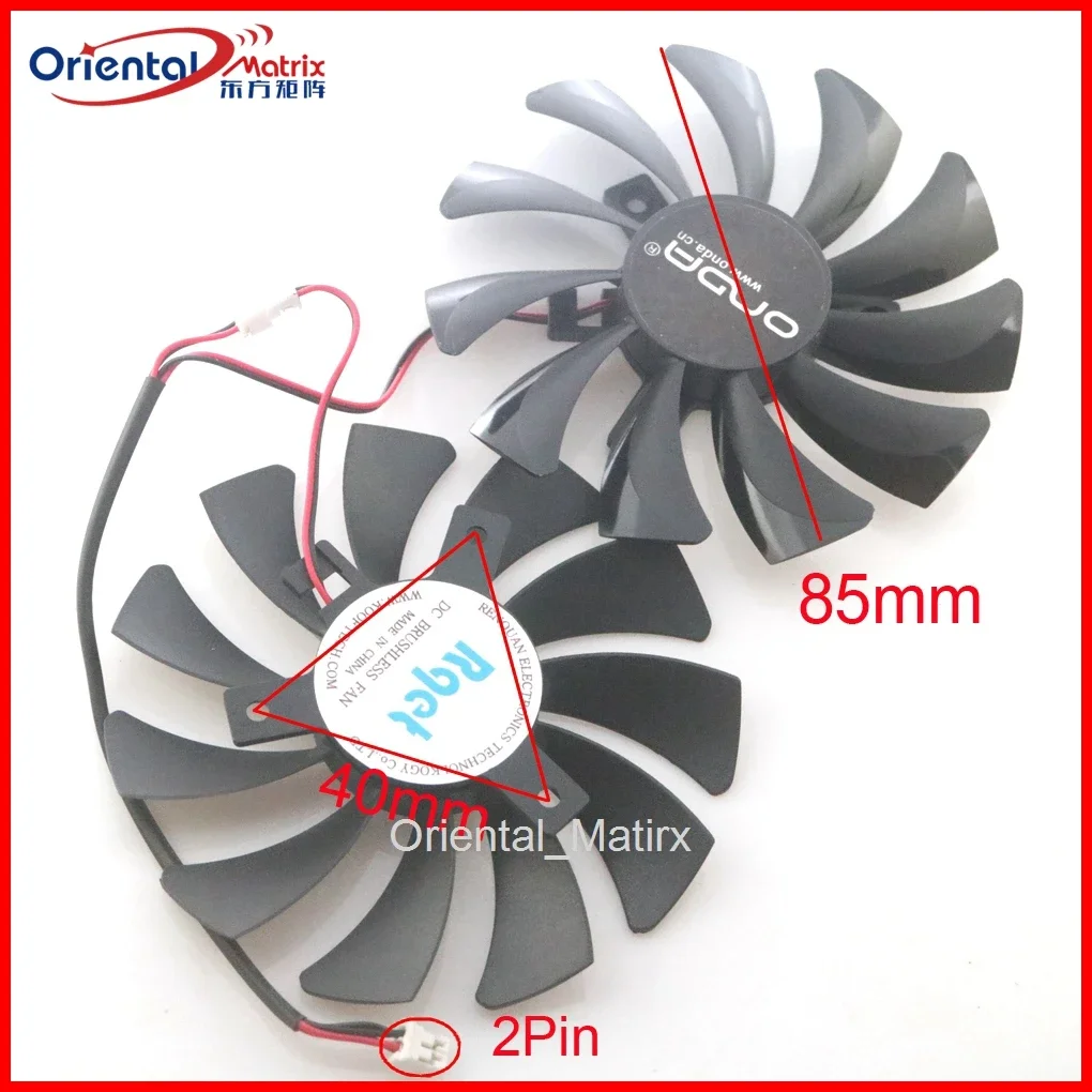 DC Brushiless Fan DC12V 85mm For ONDA GTX1050Ti 4G Graphics Card Cooling Fan