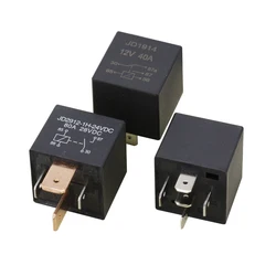 1PC Automotive Relay JD1914/JD2912 80A/40A 12V/24V 4/5 Pin No backrest Copper Small Waterproof Relay Lighting Controller