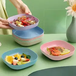 1/10-Piece Plastic Chip & Dip Serving Set - Multi-functional Snack, Fruit & Appetizer Plates with Base