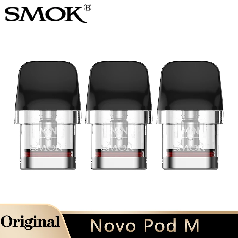 Cartucho original smok novo pod m 2ml mtl/rdl vaping malha 0.8/0.6ohm/1.0ohm para smok novo série e cigarro vaporizador vape