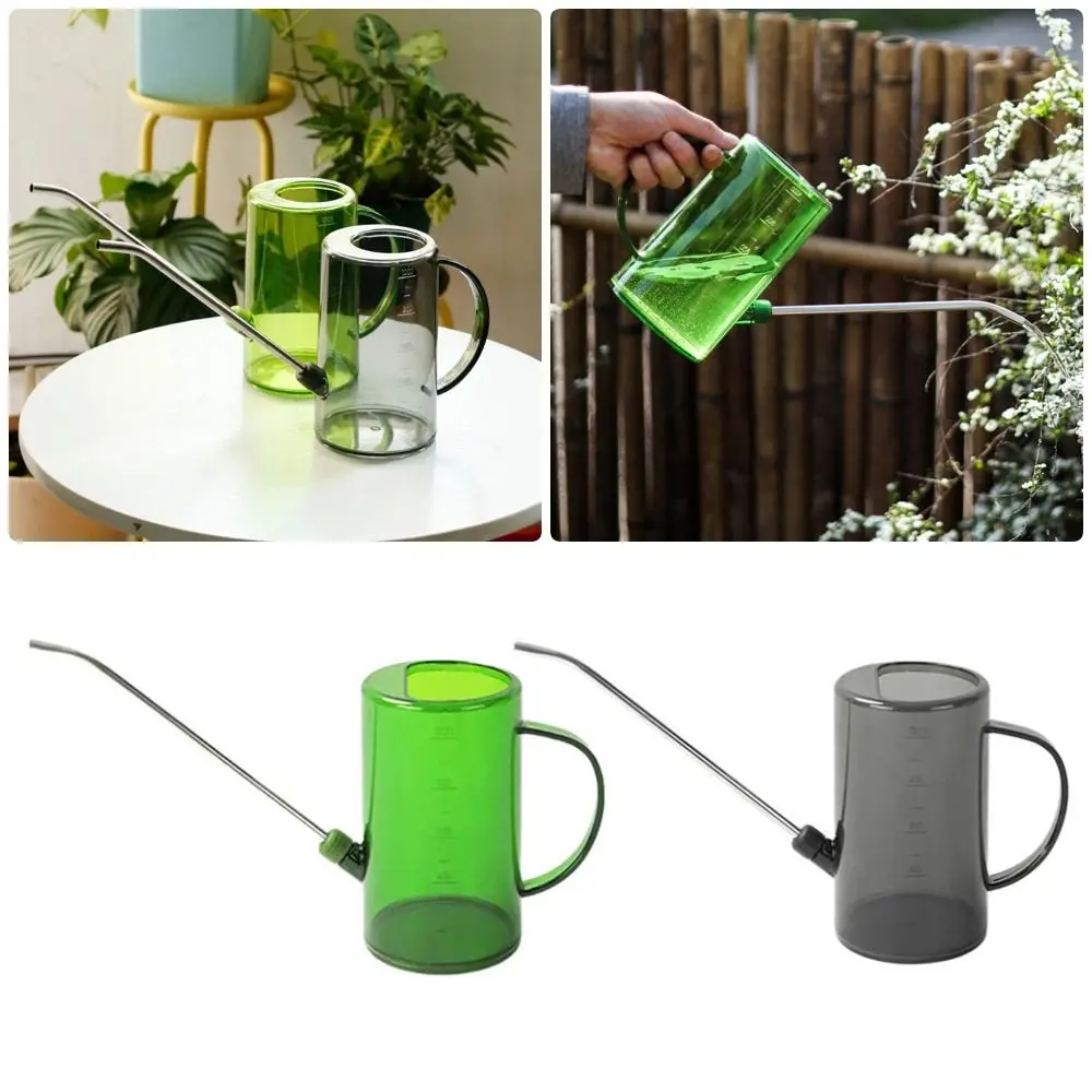 

1Pcs Large Capacity Watering Can Removable Long Spout 1L/1.5L Watering Kettle Measurable Flowers Flowerpots