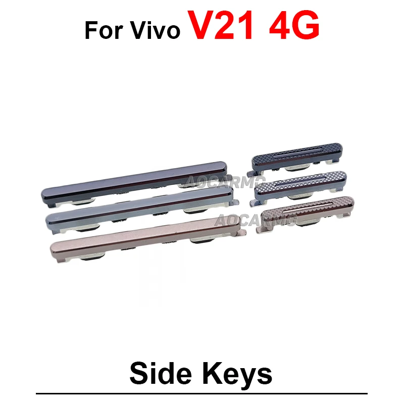 For Vivo V21 4G/5G Y29 Power On OFF Volume Buttons Side Keys Dark Blue BLack Silver Replacement Parts image 5