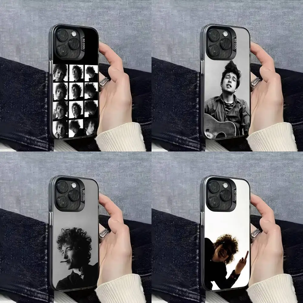 

Singer B-Bob Dylan Cool Phone Case For iPhone 16,15,14,13,12,11,Mini,Pro,E,SE4,XS,MAX Black IMD Box