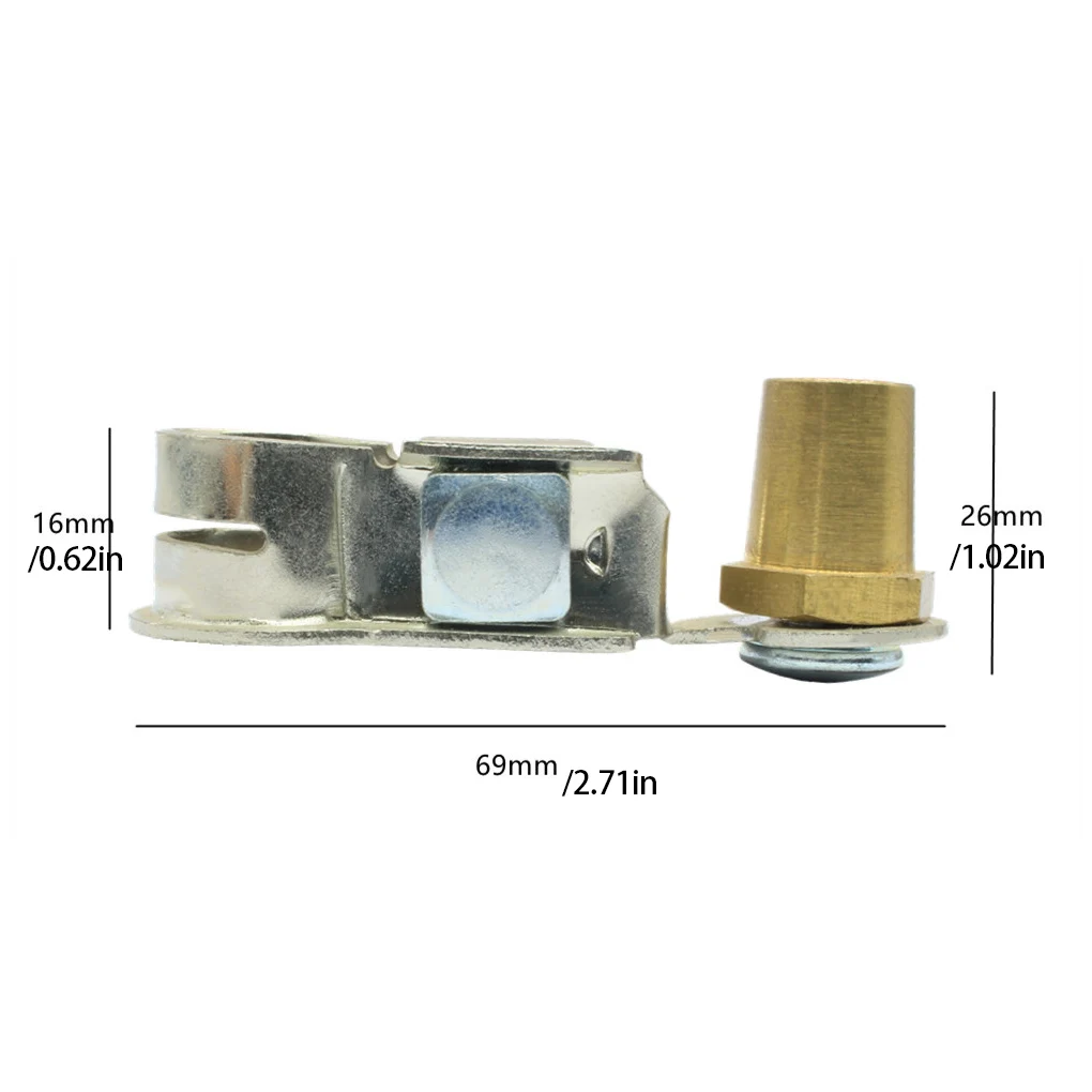 2 Pieces Terminals Clamp Handy Installation Auto Part Compact Size Metal Connector Extender Car Supplies Battery Clip