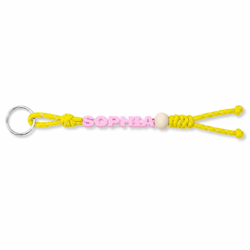 Personalised Handmade Braided Cord Keychain