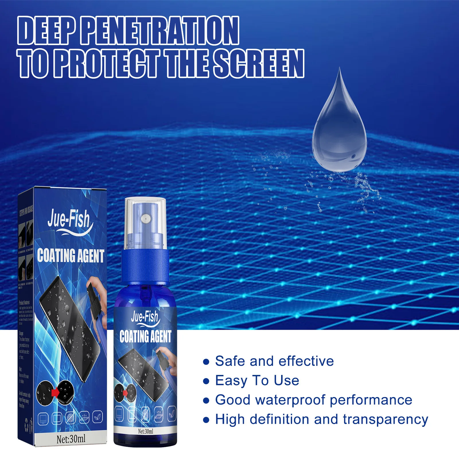 Liquid Screen Protector Spray Screen Hydrophobic Coating Protect Film Anti-scratch Anti-fingerprint Reparatie Oleophobic Agent