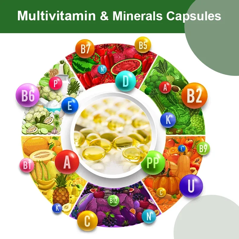 Whole Foods Multivitamin & Mineral , Energy Support, Muscle Mass, Immune System, Antioxidants & Nutritional Supplements Capsules