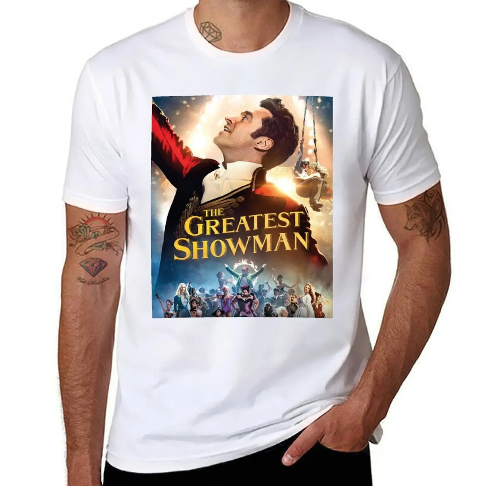 

hugh the greatest showman jackman tour 2020 duaempat Unisex T-Shirt man t shirt cotton t shirts for man pack cotton T-Shirt