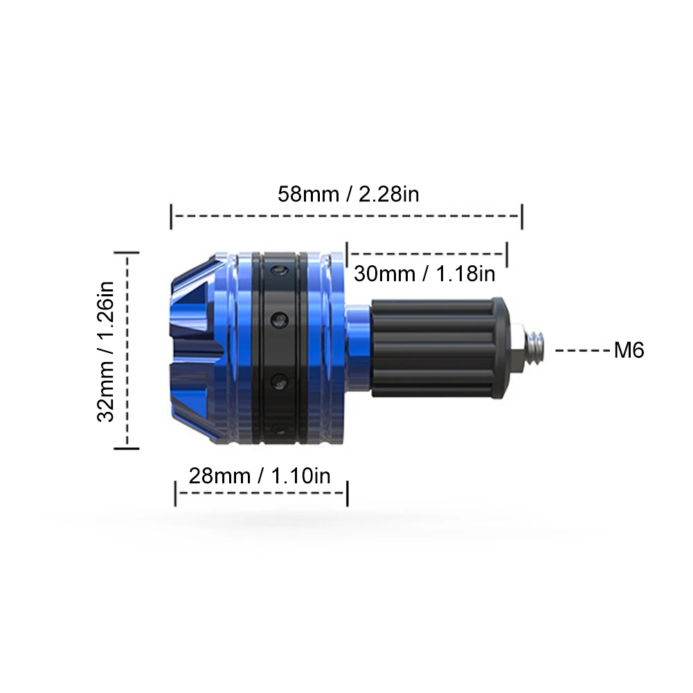 2 Stuks Motorfiets Handgreep Uiteinden Grepen Moto Cnc Metalen Stuur Contragewicht Plug Schuifregelaar Motor Fiets Grepen Crossbike Accessoires