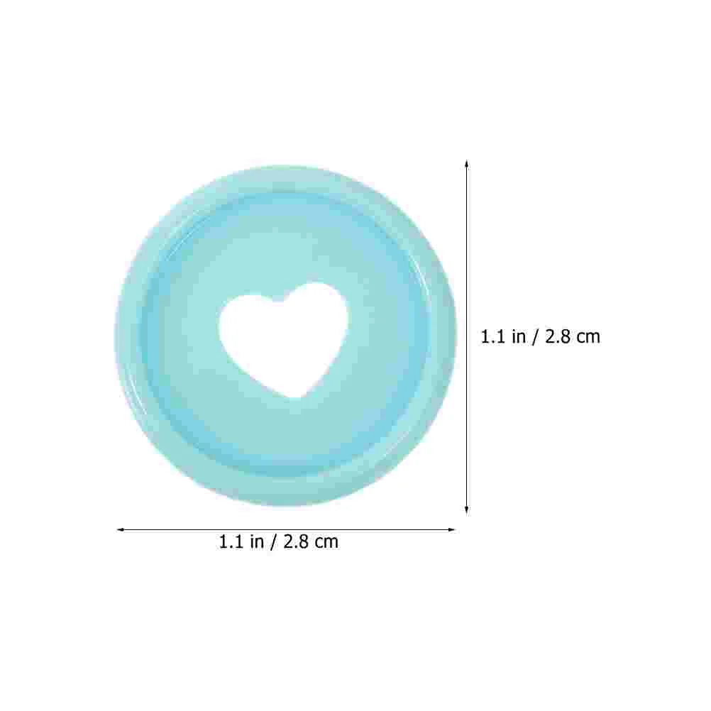 30 Pcs Macaron Color Binding Buckle Loose-leaf Tools Book Discs Planner Binder Plastic Supplies Notebook Accessories Sky-blue