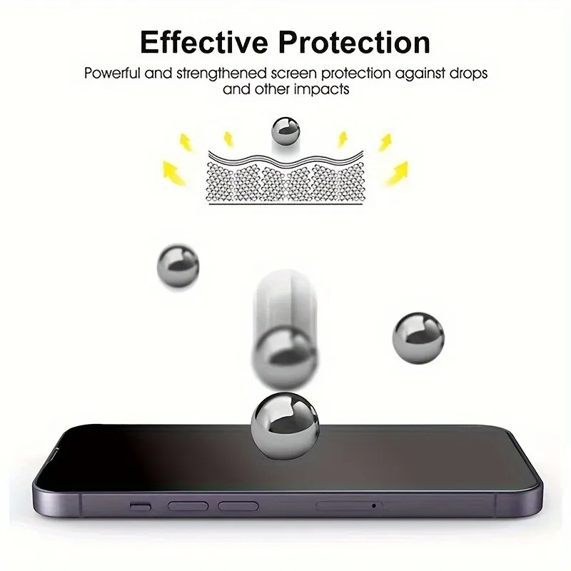 Protecteur d'écran et d'objectif de téléphone 6 en 1, verre guatémaltèque pour iPhone 11 12 13 14 15 Pro Max 14Plus 15Plus