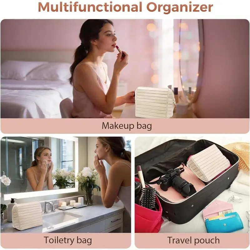 TEXU Makeup Organizer Bag Cosmetic Bags Cosmetics Storage Box Folding Storage Box