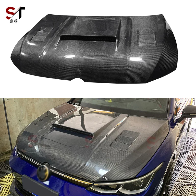 

Suitable for Volkswagen Golf 8 Rline GTI Carbon Fiber Cover Refitted Engine Cover Surround
