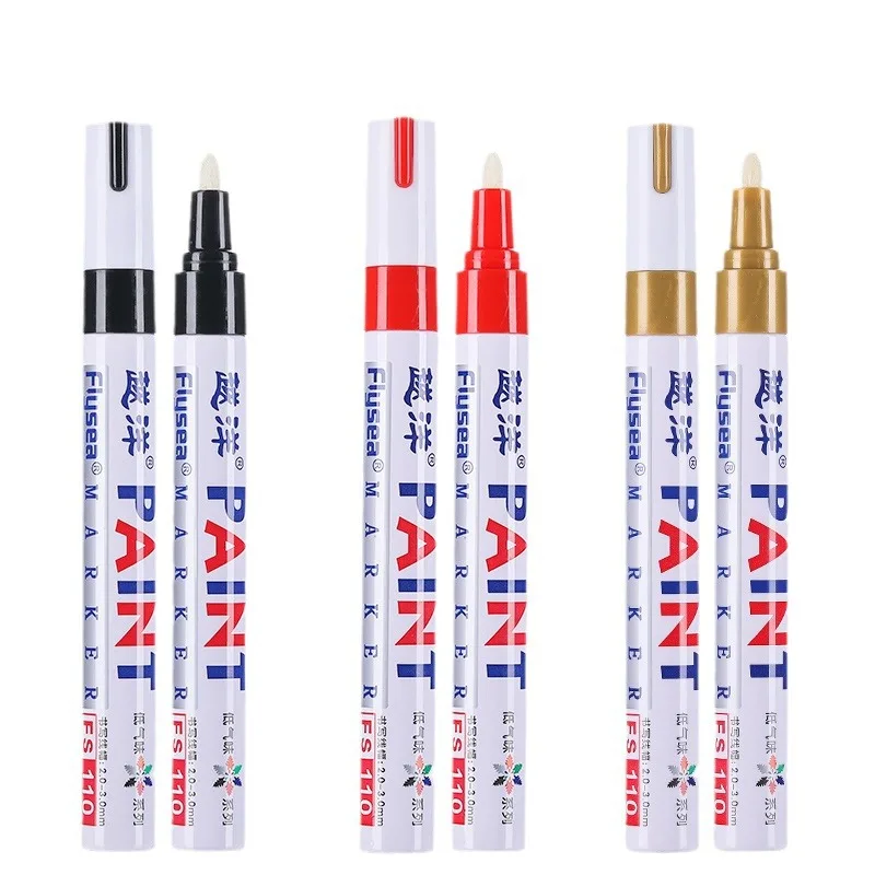 Colorful Metal Paint Pen Graffiti DIY Marker Pen Waterproof Non-fading Mark Removal Repair Industrial Touch-up Pen Wholesale image 5