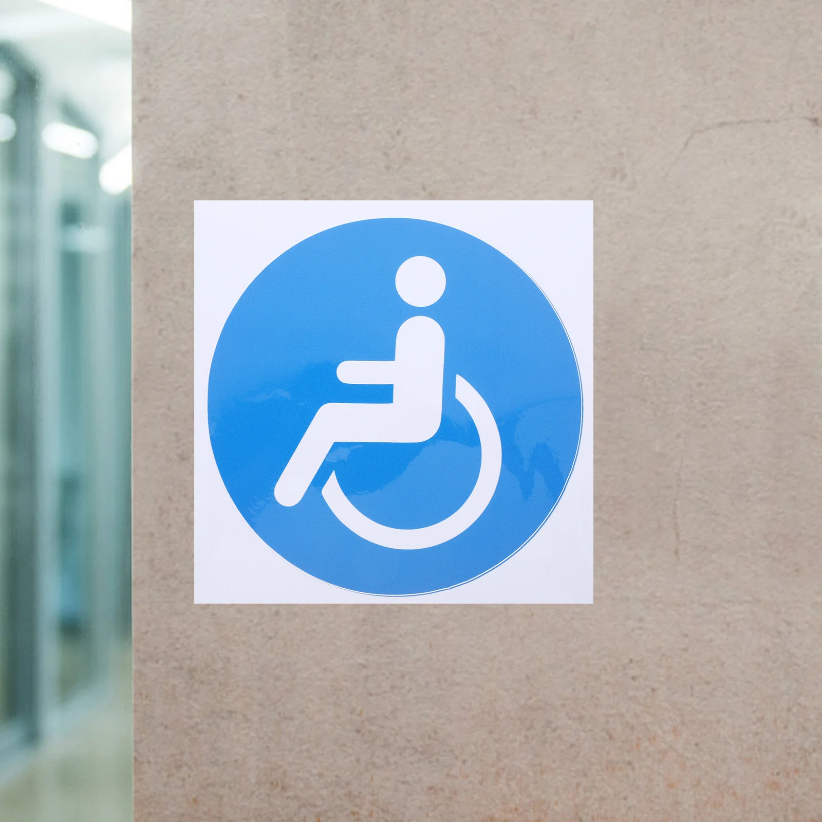 Adesivos para cadeiras de rodas com deficiência, 4 unidades, durável, à prova de intempéries, autoadesivo para janela de carro, caminhão, decalques de sinal deficiente