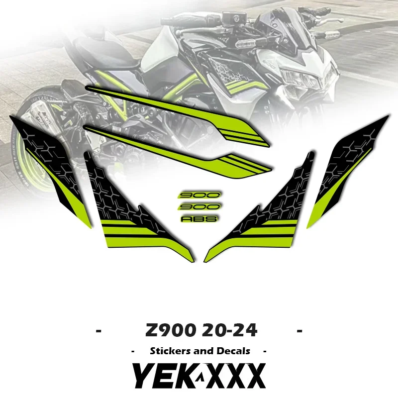 For Kawasaki Z900 Ninja 20 21 22 23 24 Motorcycle Fairing Ccessories Sticker Decals Applique Bodywork Protective Decorative