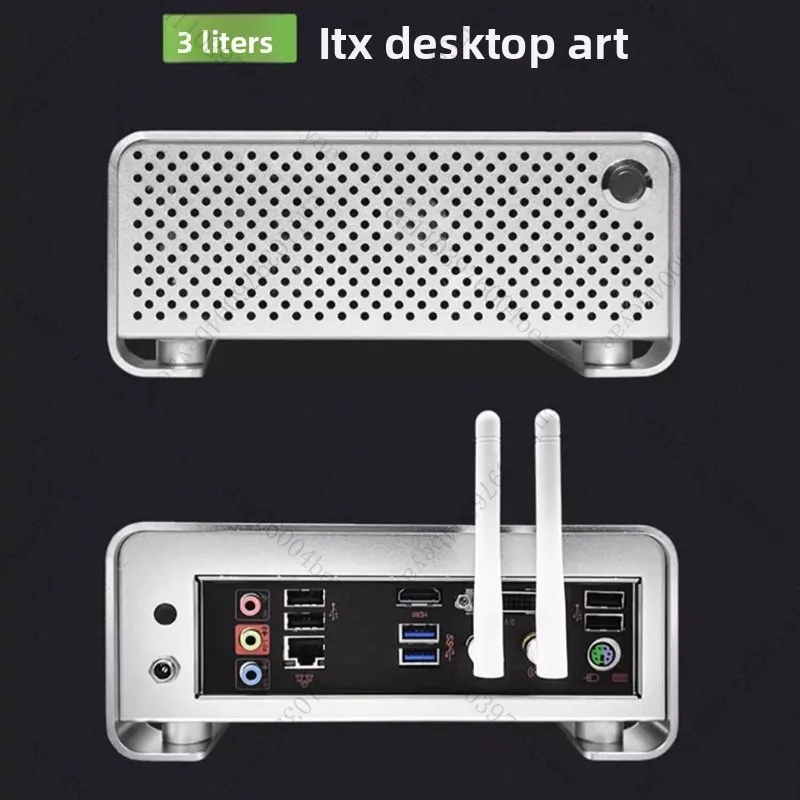 

MGP all-aluminum mini ITX chassis DC-ATX power supply DIY desktop ultra-thin horizontal core display small chassis